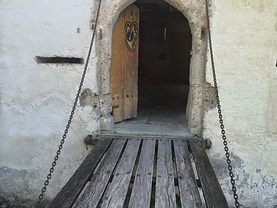 Tür, Ziel, Zugbrücke, Schloss, Dürrenäsch