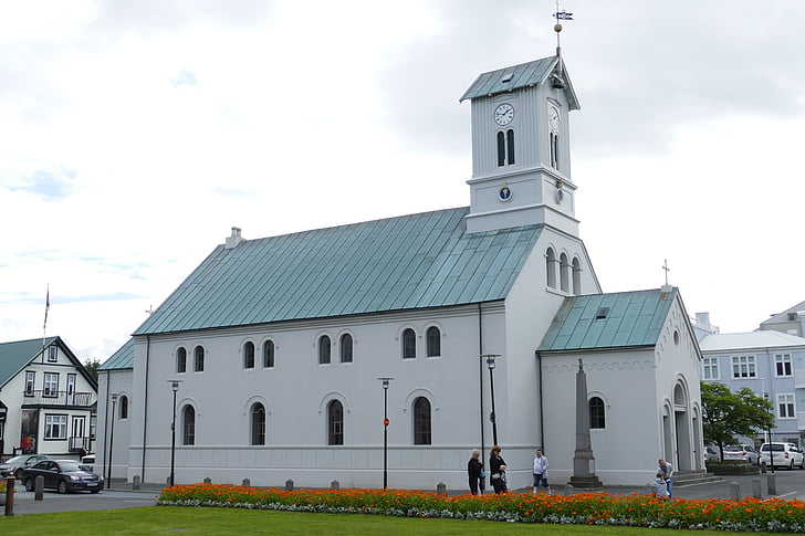 Reykjavik, Historiquement, ville, capital, Islande, bâtiment, Église