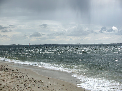 Mar do Norte, Sylt, areia, mar, praia, onda, água