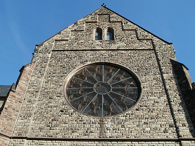 gòtic, l'església, St josef, malstatt, Gable, finestra, roseta