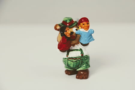 überraschungseifigur, kümme haakekuul, aastal turule, mänguasjad, isoleeritud, Armas, Teddy