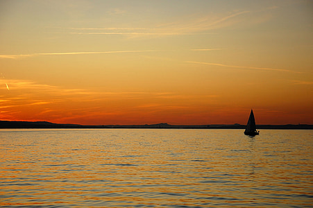 Konstanz Gölü, su, Dusk, sular, Panorama, gökyüzü, günbatımı