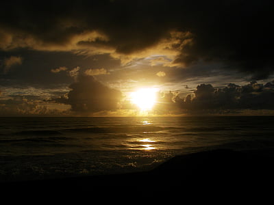 Sol, mar, Alba, spiaggia, Cresp, alba tramonto, Fortaleza