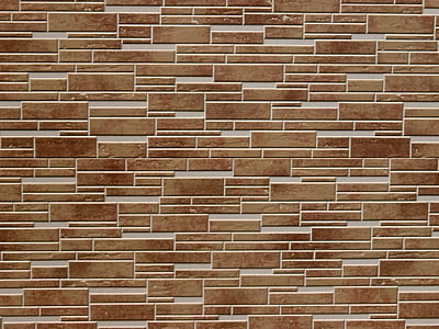 mursten, tekstur, væg, baggrund, brun