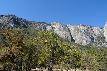 Yosemite, nationalparken, klippformation, granit, natursköna, landskap, Mountain