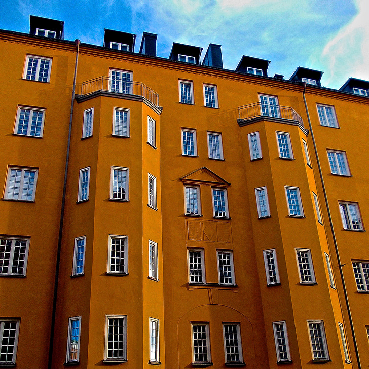 fachada, Södermalm, Estocolmo, bursspråk