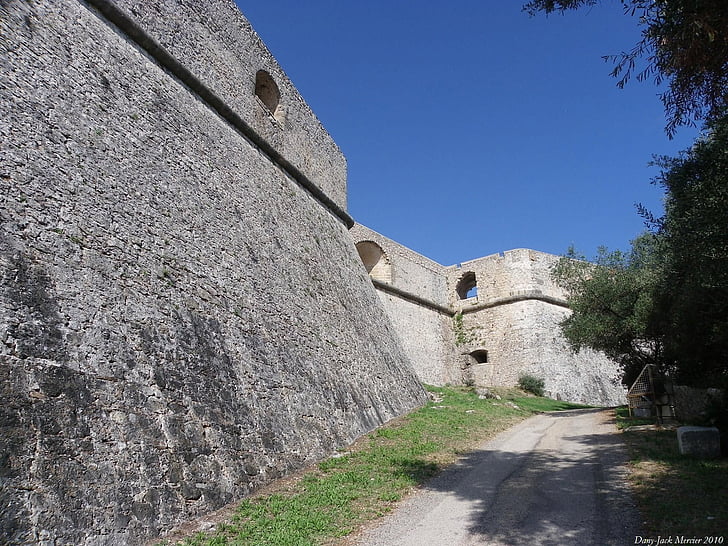 benteng, Fort, dinding, batu, lama, kuno, besar-besaran