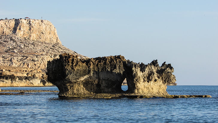 Cyprus, Cavo greko, Rock, Kaap, kustlijn, rotsachtige kust, landschap