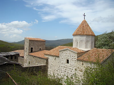 Krymas, staryi krym, vienuolynas, tabacum išskirtas SuRB khach, Armėnijos vienuolynas, bažnyčia, Architektūra