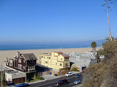 Amerikai Egyesült Államok, California, Beach, Santa monica, Los Angeles-i, ház, Párkány