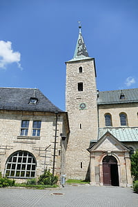 Monasterio de, Huysburg, Monasterio benedictino, antiguo, históricamente, hermosa, resto