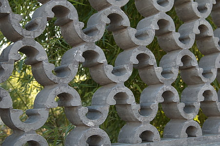 модел, камък, структура, ограда, bethmannpark, Франкфурт на Майн Германия
