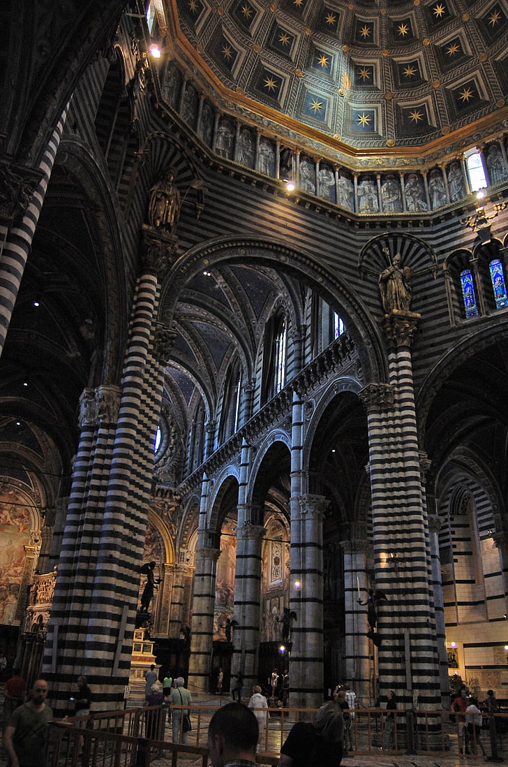 Olaszország, Toszkána, Siena, Dom, építészet, templom, székesegyház