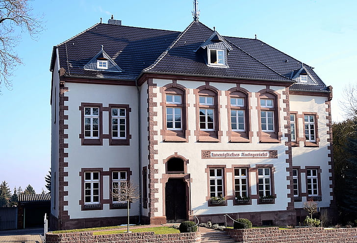 amtsgericht Royal, edifício histórico, arquitetura, casa, exterior do prédio, janela, edifício residencial