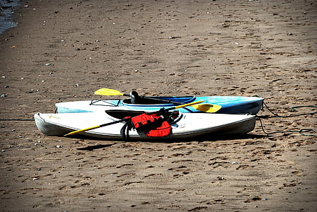 kayak, Pantai, olahraga, air, perahu, perjalanan, alam