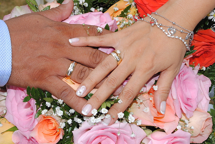 prstenje, vjenčanje, brak, Pakt, u braku, romansa, sretan