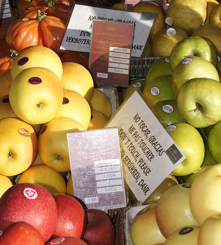 fruit, shop, apples