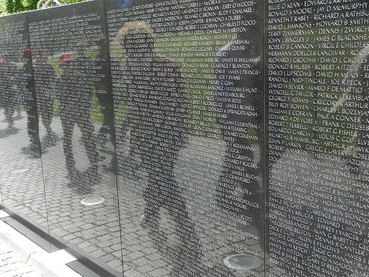 Vietnam, Memorial, viet, Nam, hær, sten, veteran