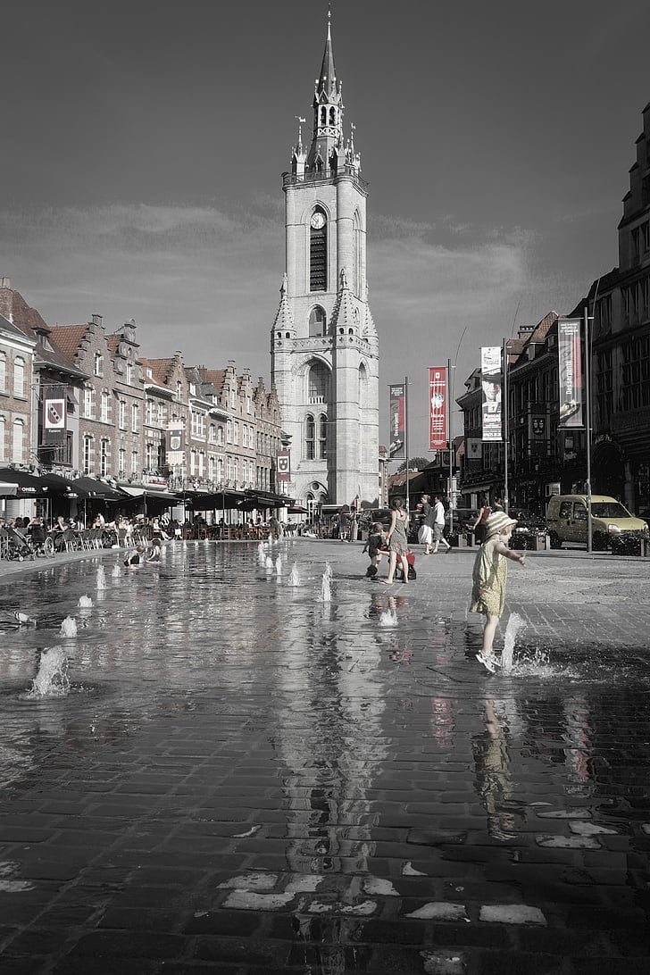 Tournai, Belgie, náměstí Grand-place