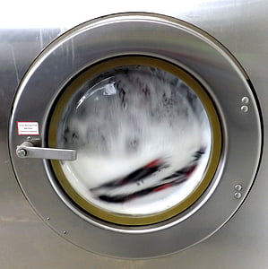 laundromat, washing machine, soap, chores, washer, laundry, clothes