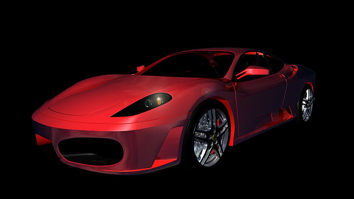 Ferrari, F430, carro esporte, Automático, automóvel, carro de corrida, contorno