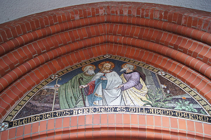 l'església, mosaic, creure, cristianisme, religió, imatge