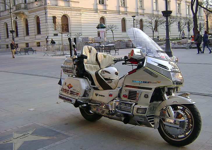 Sepeda Motor, polisi, perahu, Piotrkowska street, kendaraan