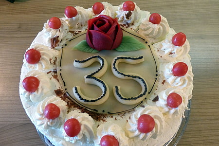 bolo de aniversário, bolo, doçura, produtos de confeitaria, decorado, doce, delicioso