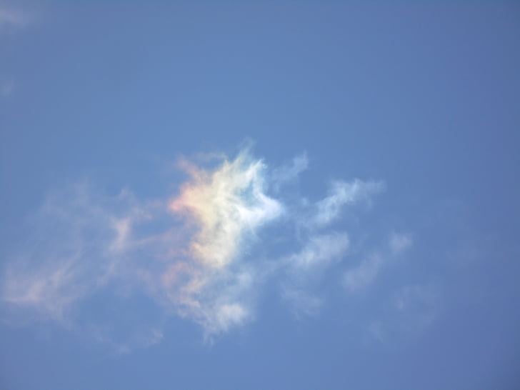 Nuvola, iridescente, Sundog, effetto di luce, effetto alone, atmosferica, Eiskristalle