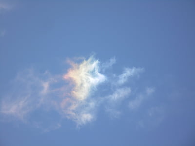 Chmura, opalizujące, Sundog, efekt świetlny, efekt halo, atmosferyczne, eiskristalle
