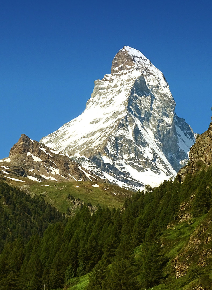 Matterhorn, dağ, Zermatt, İsviçre