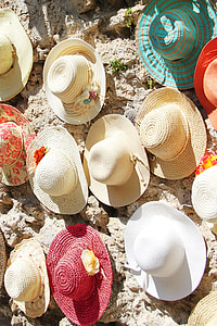 klobúk, klobúky, klobúk proti slnku, slnko, Slamený klobúk, pokrývky hlavy, móda