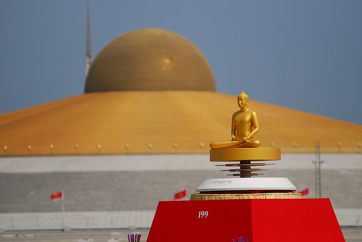 Phra dhammakaya, Buddha, Budism, aur, Wat, Templul, dhammakaya pagoda