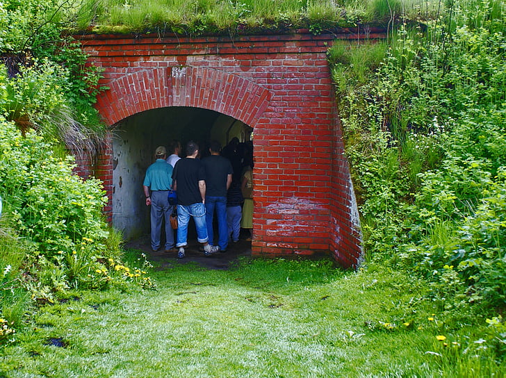 alagút, túra, átmenet, bunker, osowiec, erőd, Podlasie