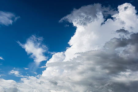 青い空, 雲, cloudporn, 天気, ルックアップ, 空, 空