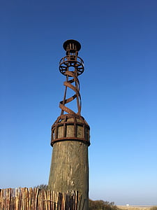 Lighthouse, rostfritt, Sky, sommar, Borkum