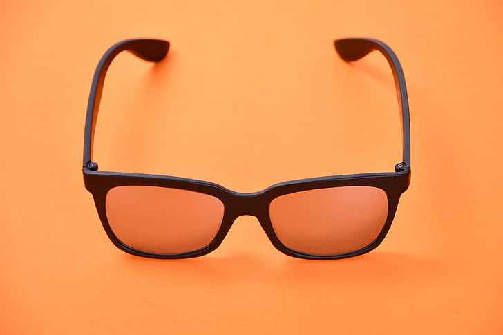 kacamata hitam, Orange, kacamata, salju