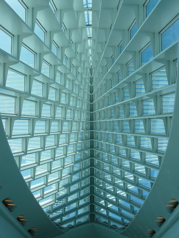 Milwaukee art museum, Muzeum Sztuk Pięknych, Milwaukee, Wisconsin, Architektura, budynek, futurystyczny