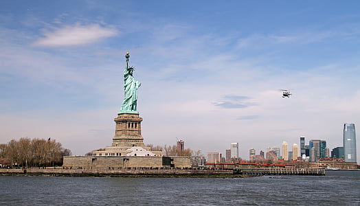 New york, Manhattan, statue de, point de repère, Dom, NYC, monument