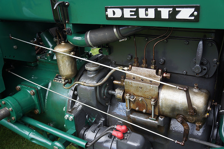moteur, machine, Deutz, tracteurs