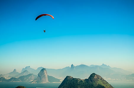 Bir Rio de janeiro, Olimpiyatları 2016, Niterói, Brezilya, İsa'nın kurtarıcı, dağlar, Bay