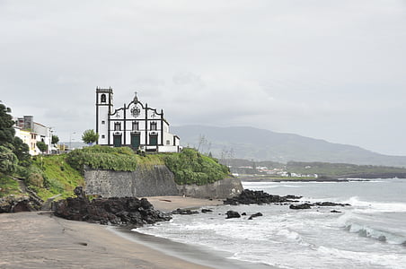 São miguel, đảo Azores, kỳ nghỉ, bờ biển, nước, tôi à?, sóng