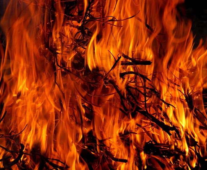 Burning, palo, liekki, kuuma, Fire - luonnollinen ilmiö, Heat - lämpötila, Inferno