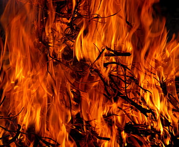 deginimas, gaisro, liepsna, Karšta, ugnis - gamtos reiškinys, karščio - temperatūra, pragaras