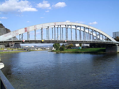 tiltas, tilto benes, upės, Elbės, vandens, transportas, kirtimo