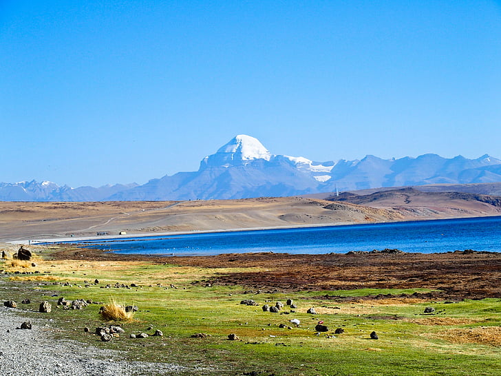 Tibeta, Kailash, Monte sacro, kalns, kalnu grēda, scenics, ainava
