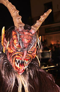 maske, paneli, sağlamlılık, Karnaval, Şeytan