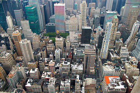 New York City, Manhattan, USA, Reisen, landschaftlich reizvolle, Wahrzeichen, Skyline von New York City
