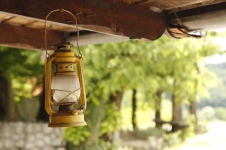 lamp, olie, licht, traditionele, lantaarn, antieke, decoratie