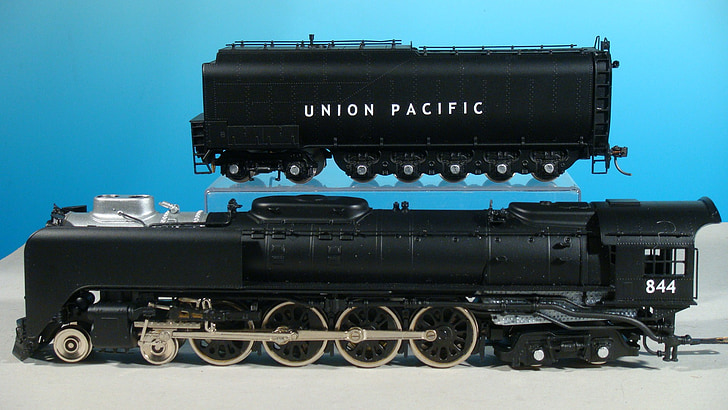 modell jernbane, tog, damplokomotiv, lokomotiv, amerikanske, Union pacific